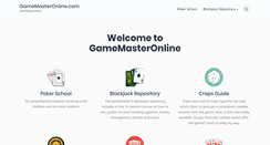 Desktop Screenshot of gamemasteronline.com