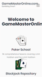 Mobile Screenshot of gamemasteronline.com